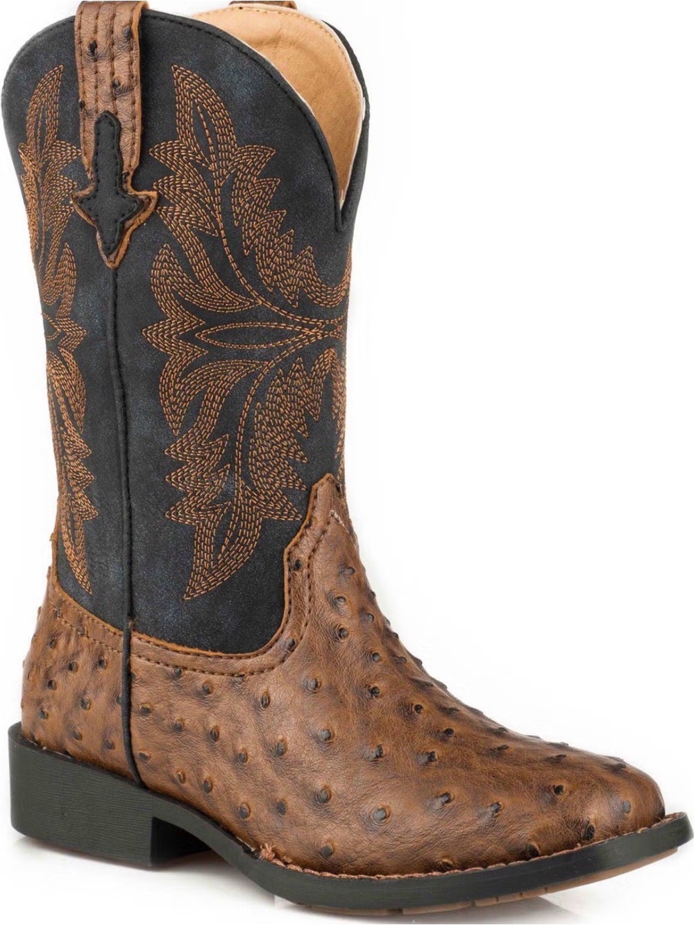 Roper Boys Brown and Black Western Cowboy Boots